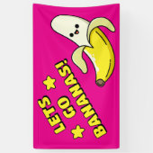 Laten we Bananen Gaan! Spandoek (Verticaal)