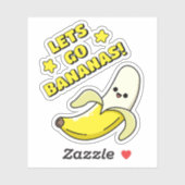 Laten we Bananen Gaan! Sticker (Vel)