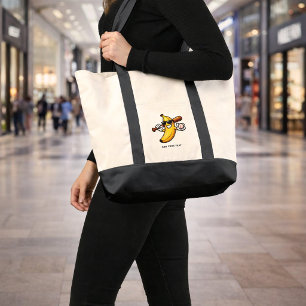 Laten we Bananen Retro Honkbal Banaan Grappig Tote Bag