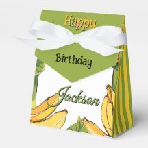 Laten we Bananen Verjaardag 3"b x 1.5"l x 3.25"h