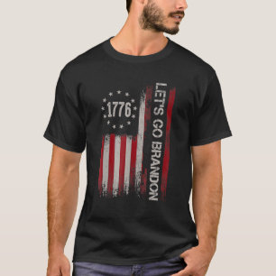 Laten we Bandon Brandon Vlag van de VS gaan doen T-shirt