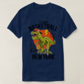 Laten we basketbal spelen met de rex New York T-shirt (Design voorkant)