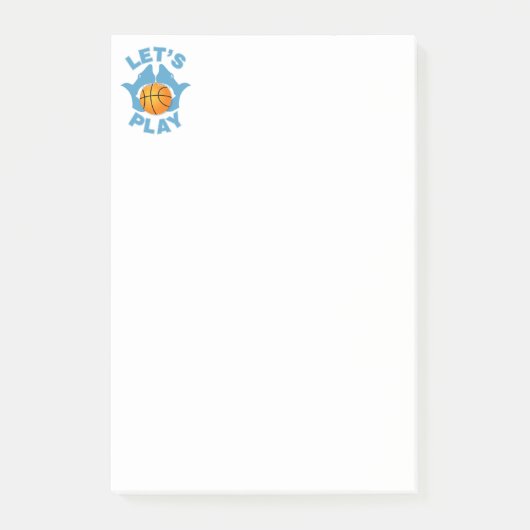 Laten we basketbal spelen post-it® notes (Voorkant)