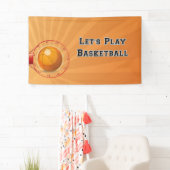 Laten we basketbalbanner spelen spandoek (Insitu)