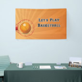 Laten we basketbalbanner spelen spandoek (Beurs)