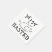 Laten we Basted Thanksgiving servetten halen (Hoek)