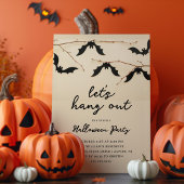 Laten we Bats Halloween Party ophangen Kaart