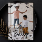 Laten we Batty Halloween Bats Foto Card halen Feestdagenkaart