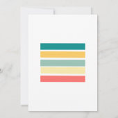 Laten we Beachy Baby shower Invitation nemen Kaart (Achterkant)