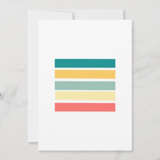 Laten we Beachy Baby shower Invitation nemen Kaart (Achterkant)