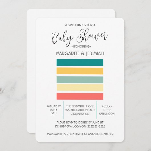 Laten we Beachy halen Kaart (Voorkant / Achterkant)