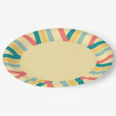 Laten we Beachy veelkleurig krijgen Papieren Bordje (Gekanteld)