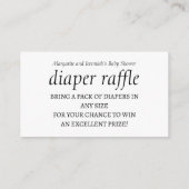 Laten we Beachy veelkleurige luier Raffle Informatiekaartje (Achterkant)