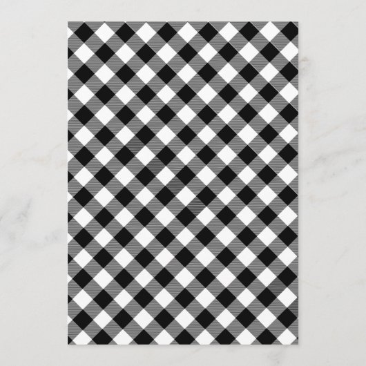 Laten we Bedankt Apple Plaid Thanksgiving geven Menu (Achterkant)