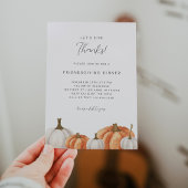 Laten we Bedankt Friendsgiving dineruitnodiging ge Kaart