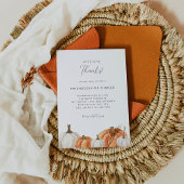 Laten we Bedankt Friendsgiving dineruitnodiging ge Kaart