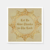 Laten we Bedankt geven aan de heer - klein Servet (Voorkant)