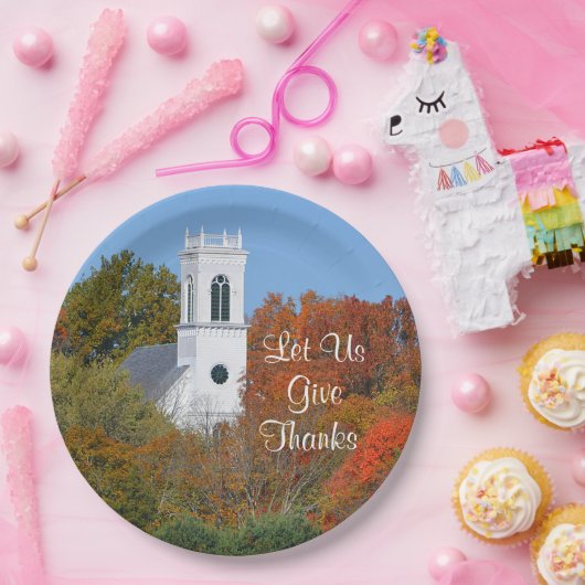 "Laten we Bedankt geven" Bord papier (Feest)