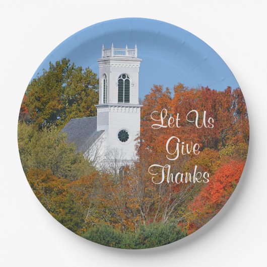 "Laten we Bedankt geven" Bord papier (Voorkant)