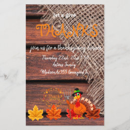 Laten we Bedankt geven Flyer