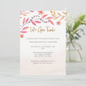 Laten we Bedankt geven Kaart (Staand voorkant)