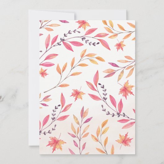 Laten we Bedankt geven Kaart (Achterkant)