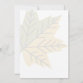 Laten we Bedankt Herfstbladeren Thanksgiving Dinne Kaart (Achterkant)