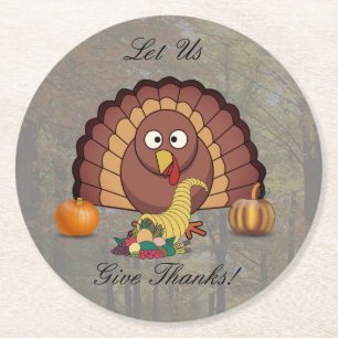 Laten we Bedankt Onderzetters voor Thanksgiving ro
