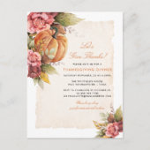 Laten we Bedankt Thanksgiving diner geven Feestdagenkaart (Voorkant)