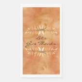 Laten we Bedankt Thanksgiving najaar lederen grenz Servet (Voorkant)