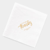 Laten we Bedankt Thanksgiving Partij Gepersonalise Folie Servetten (Links)