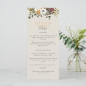 Laten we Bedankt Waterverf Thanksgiving zwart geve Menu (Staand voorkant)