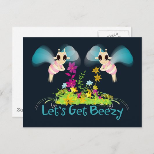 Laten we Beezy pakken! Briefkaart (Voorkant / Achterkant)