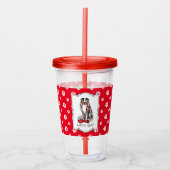 Laten we beginnen! Australian Shepherd (blauwe mer Acryl Drinkbeker (Voorkant)