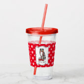 Laten we beginnen! Australian Shepherd (blauwe mer Acryl Drinkbeker (Achterkant)