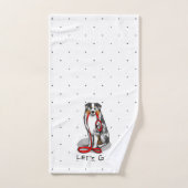 Laten we beginnen! Australian Shepherd (blauwe mer Bad Handdoek (Handdoek)