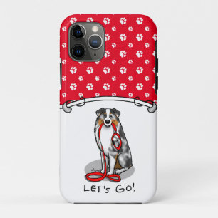 Laten we beginnen! Australian Shepherd (blauwe mer Case-Mate iPhone Case