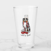 Laten we beginnen! Australian Shepherd (blauwe mer Glas (Voorkant)