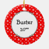 Laten we beginnen! Australian Shepherd (blauwe mer Keramisch Ornament (Achterkant)