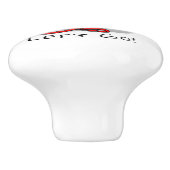 Laten we beginnen! Australian Shepherd (blauwe mer Keramische Knop (Zijkant)