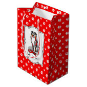 Laten we beginnen! Australian Shepherd (blauwe mer Medium Cadeauzakje (Achterkant Gekanteld)