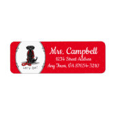 Laten we beginnen! Black Labrador Retriever - Cute Etiket (Voorkant)