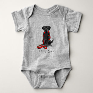 Laten we beginnen! Black Labrador Retriever - Cute Romper