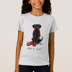 Laten we beginnen! Black Labrador Retriever - Cute T-shirt