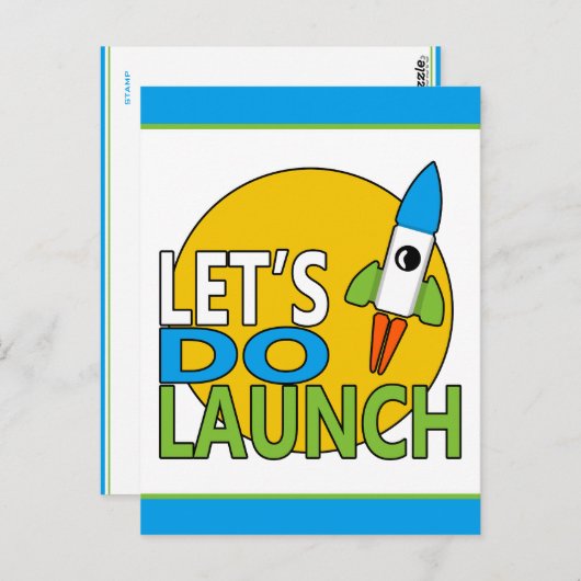 Laten we beginnen briefkaart (Voorkant / Achterkant)