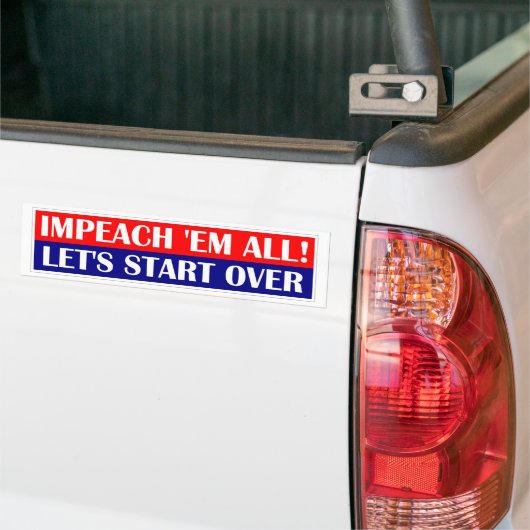 Laten we beginnen. bumpersticker (Op Truck)