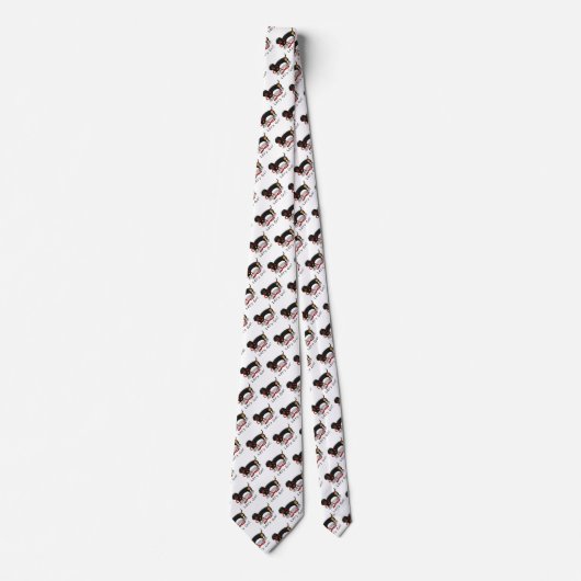 Laten we beginnen! Dachshund (zwart en tan) Funny Stropdas (Voorkant)