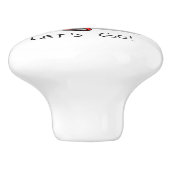 Laten we beginnen! Gele labrador Retriever - Cute  Keramische Knop (Zijkant)