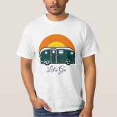 Laten we beginnen! Leuke  Camper RV T-shirt (Voorkant)