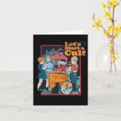 Laten we beginnen met een Cult Spooky Retro Hallow Kaart (Gele Bloem)